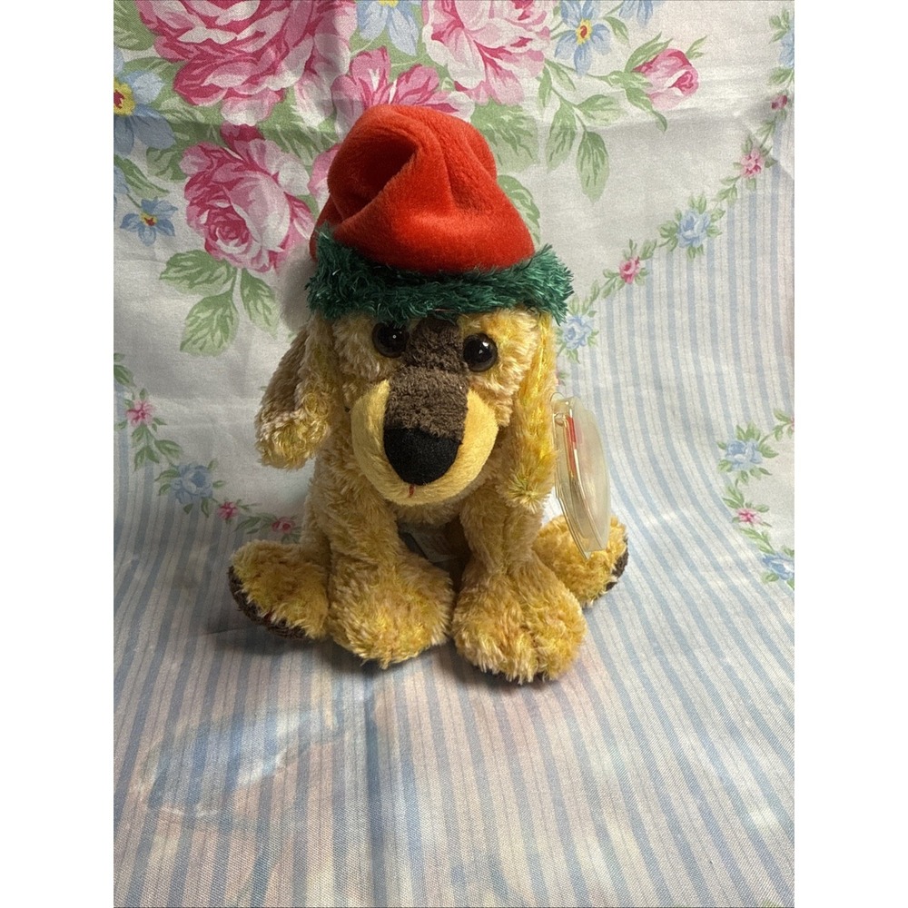 Ty Beanie Baby ~ Jinglepup The Dog ~ 4394 ~ 2000‎ (7.5 Inch) USA Exclusive